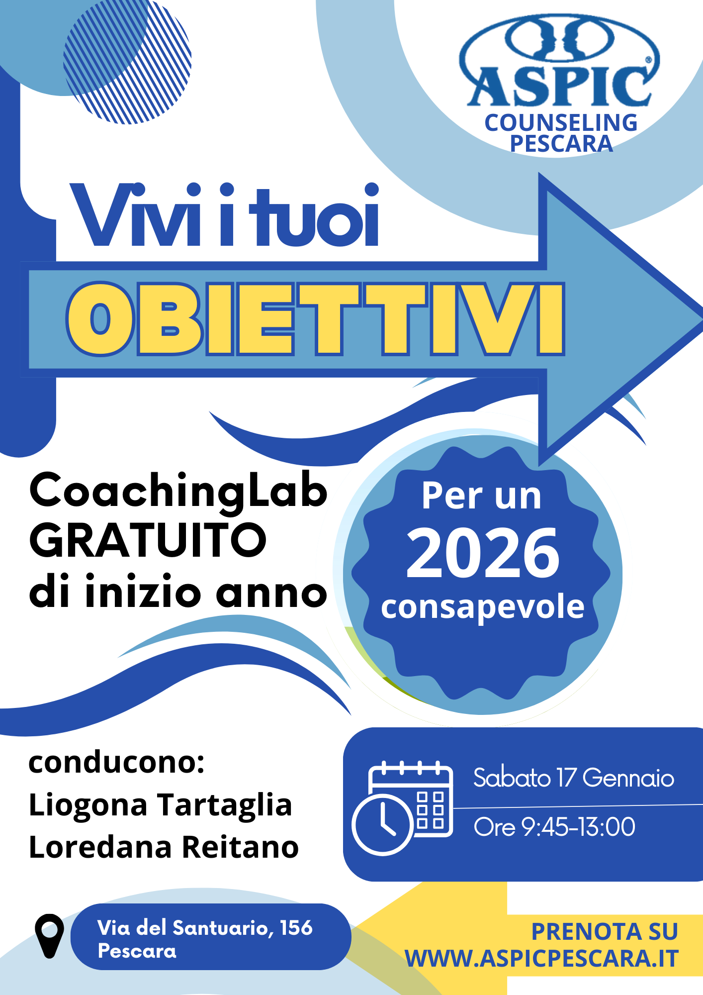 Crescita personale Vivi i tuoi obiettivi